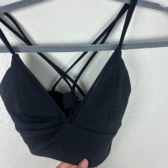 Lululemon Pushing Limits Bra 4 Black Luxtreme Athletic Activewear Stretch - Picture 3 of 9